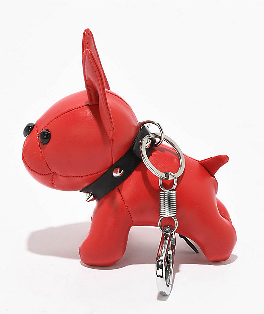 Petals and Peacocks Dog Eat Dog Red Plush Keychain