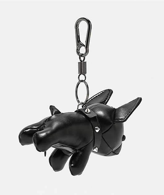 Petals and Peacocks Dog Eat Dog Black Plush Keychain | Zumiez