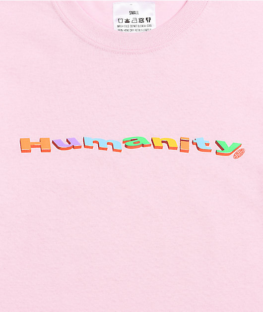 Petals and Peacocks Humanity Pink T-Shirt