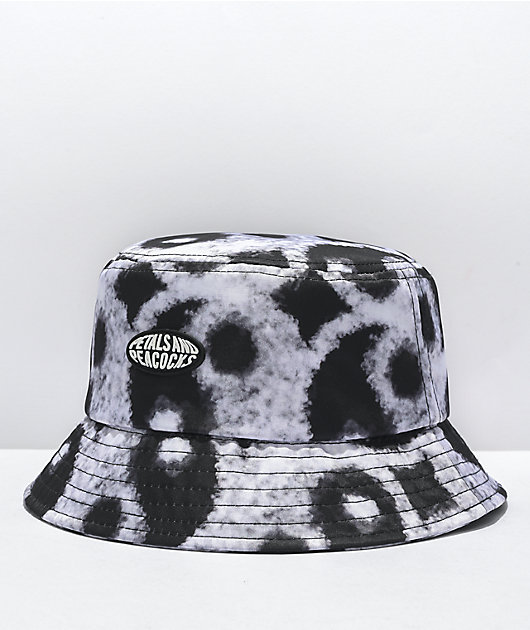 Petals and Peacocks In The Clouds Tie Dye Bucket Hat