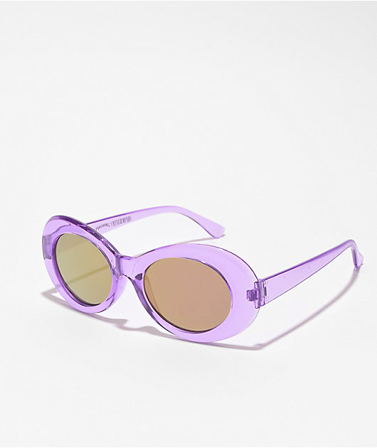 Petals and Peacocks Nevermind Purple Sunglasses