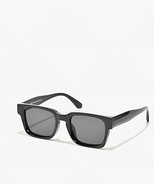 Petals and Peacocks Phrase Black Sunglasses