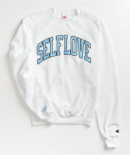 white crew sweatshirt