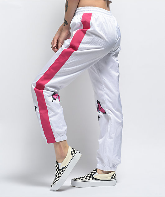 Petals by Petals & Peacocks Beautiful Butterfly White Track Pants