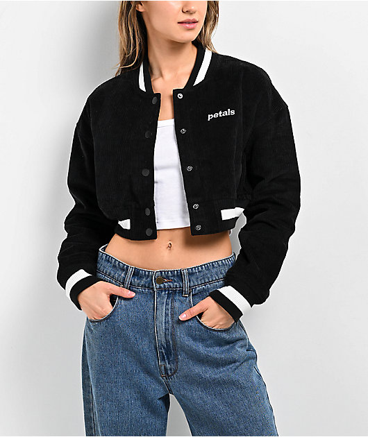 Veste D'extérieur Femme Petals & Peacocks - Noir, Taille M - Parfaite Pour Le Plein Air