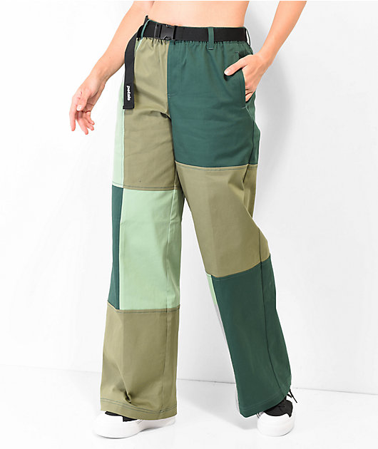 Petals by Petals & Peacocks Patchwork Green Elastic Waist