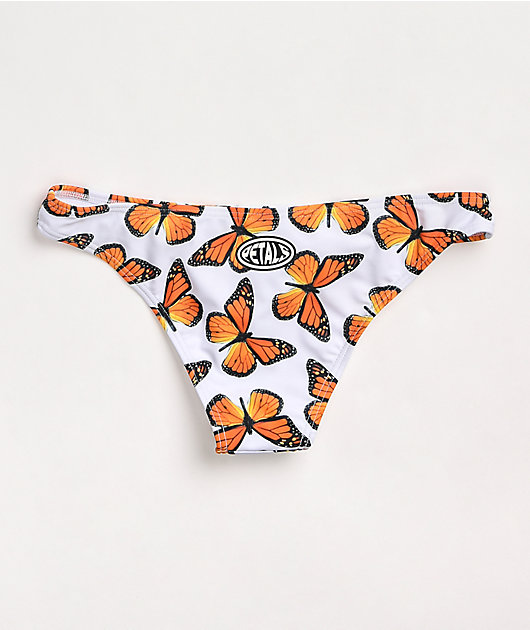 Petals by Petals and Peacocks Butterfly Effect White Cheeky Bikini Bottom