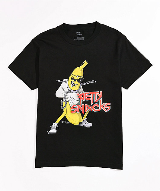 Petty Snacks F*ckin Metal Black T-Shirt
