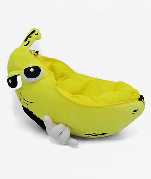 Petty Snacks Peels Plush Crossbody Bag
