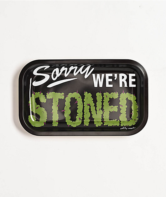 Petty Snacks Sorry We're Stoned Tray