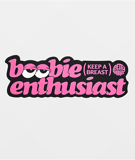 Petty Snacks x Keep A Breast Foundation Boobie Enthusiast Sticker