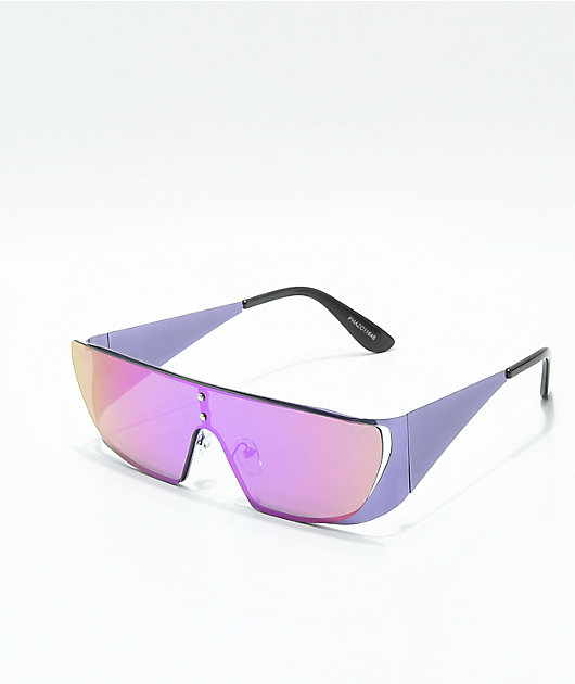 purple shield sunglasses