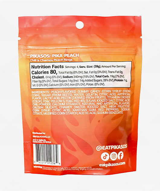 Pikasos Pika Peach Gummy Candy
