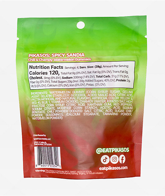 Pikasos Spicy Sandia Gummy Candy