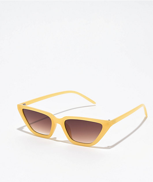 Pillow Yellow Cat Eye Sunglasses