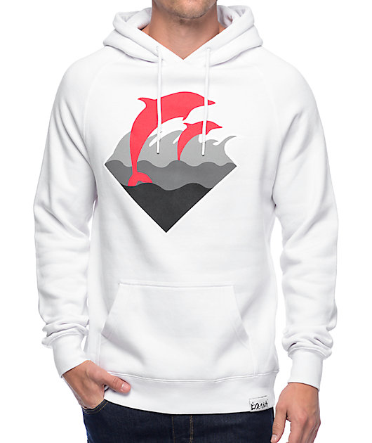 Pink dolphin waves hoodie deals