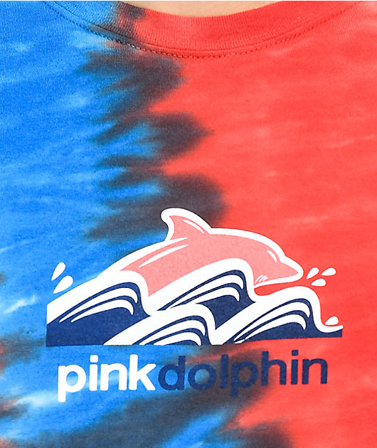 The Ozarks Dolphin Blue Tone Tie Dye Destination Tee (M)