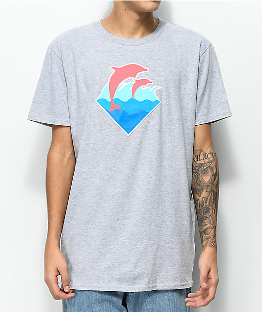 pink dolphin ghost logo tattoo