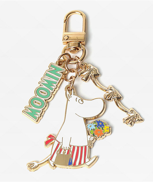 Pintrill x Moomin Mominmamma Flowers Keyclip