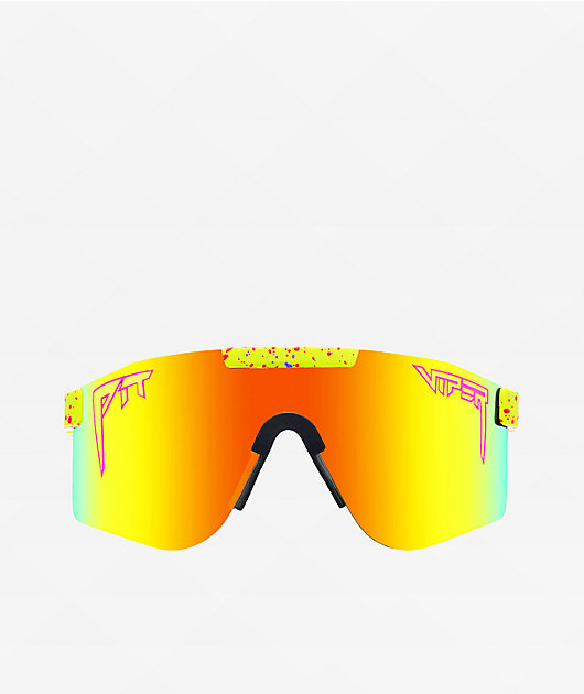 Pit Viper 1993 Double Wide Gafas de sol verde neón polarizadas
