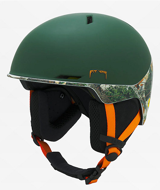 Pit Viper Actualbush Brainstorm Green & Camo Snowboard Helmet