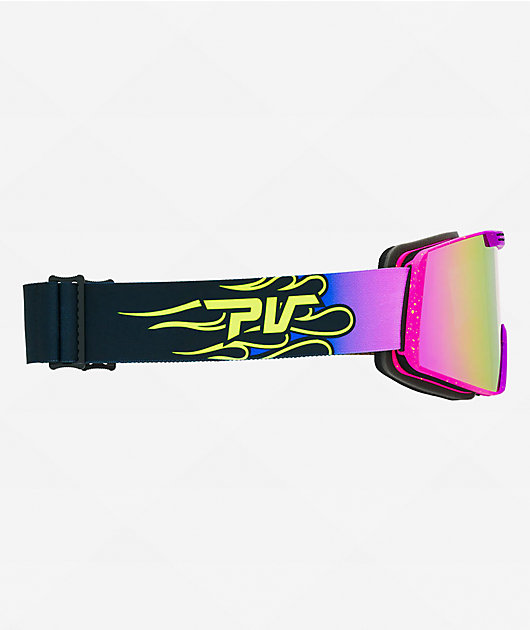 Pit Viper Backslap The 93 Combustion Purple Snowboard Goggles