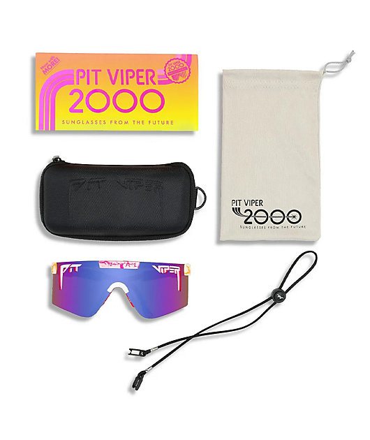 Pit Viper The 2000s Aftershock Polarized Blue & Purple Sunglasses