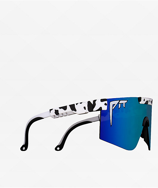 Pit Viper The 2000s Cowabunga Black & White Sunglasses