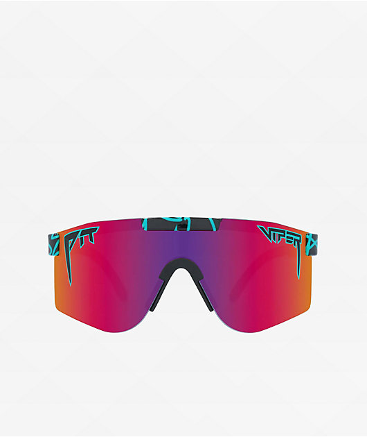 Pit Viper The Voltage Original Double Wide Polarized Pink & Purple Sunglasses