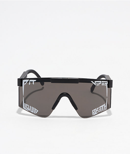 Pit Viper x Liquid Death The Exec Original Black & Smoke Polarized Sunglasses