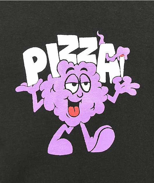 Pizza Smoke camiseta negra