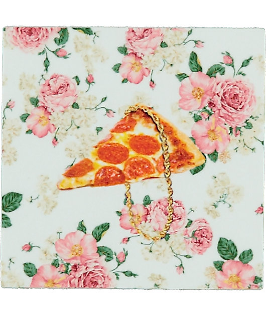 Pizzaslime Floral Pizza Chain Box Sticker