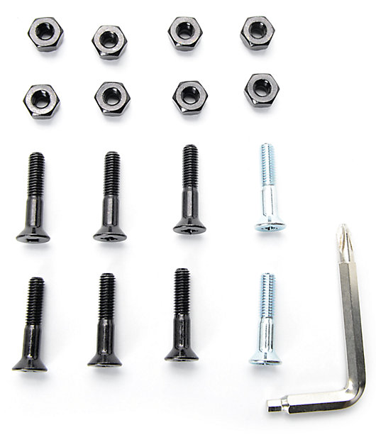 Plus Reserve & Silver & Black Skateboard Hardware