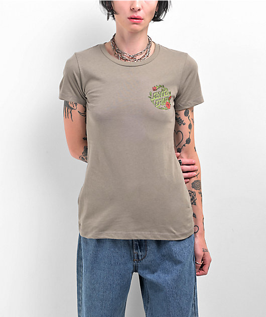 Grey santa cruz shirt top