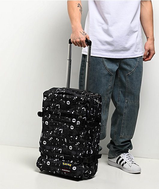Pokémon x Eastpak Transit'r S All Over Black Carry On Roller