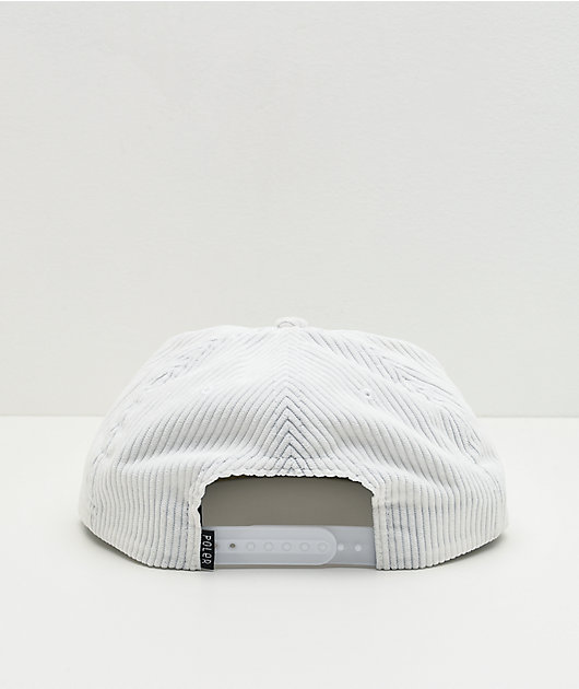 Poler Mountain Rainbow White Corduroy Snapback Hat