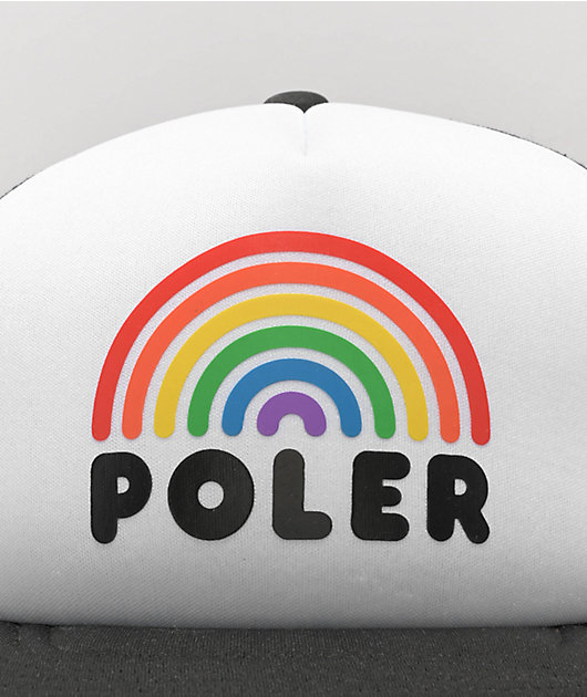 Poler Rainbow Black & White Trucker Hat