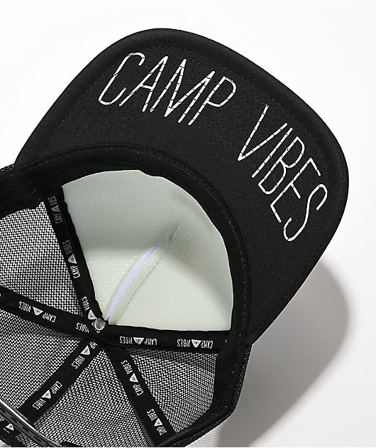 Poler Summit Black & White Trucker Hat