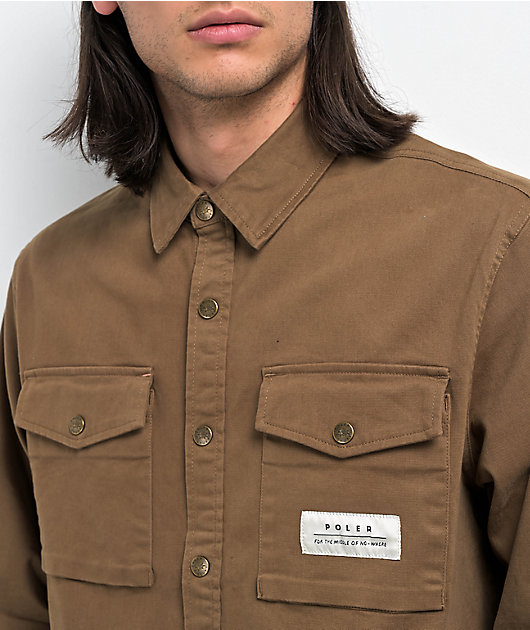 Poler Tofino Brown Shirt Jacket
