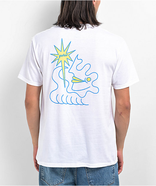 Poler Wavy White T-Shirt