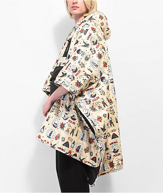 AMERI　REVERSIBLE COLOR PONCHO COAT Amazon.com: Totes Reversible Rain Poncho Two Looks in One