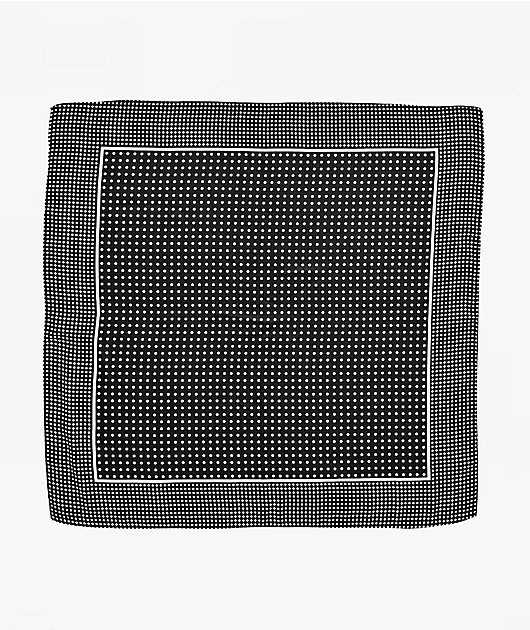Polka Dot Black Head Scarf