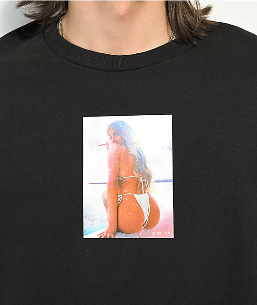 Popular Demand Boat View Black T-Shirt