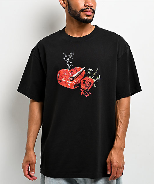 Popular Demand Burning Rose Black T-Shirt