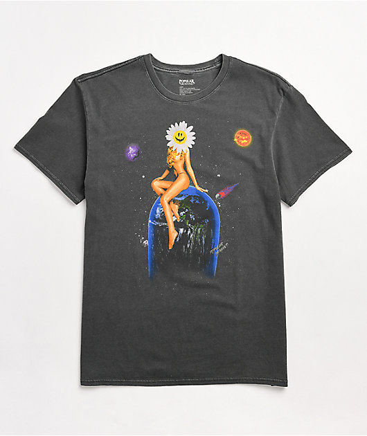 Popular Demand Flower Girl Coal T-Shirt