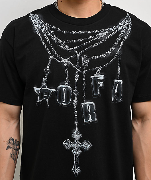 Porfa Blessed Black T-Shirt