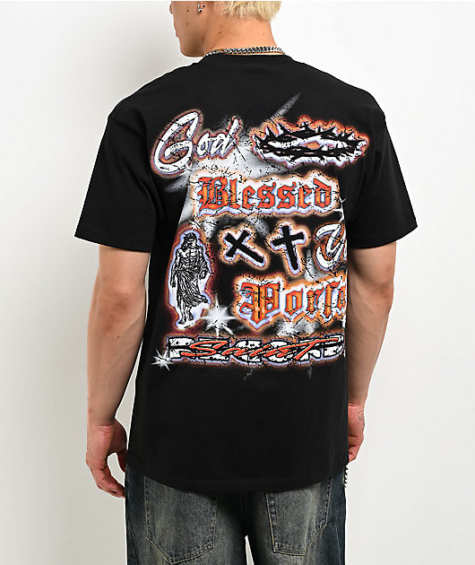 Porfa Blessed Black T-Shirt