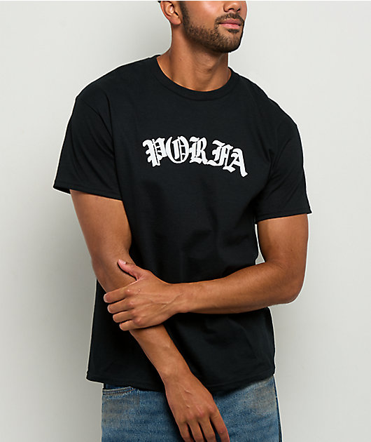 Porfa Corazon Black T-Shirt