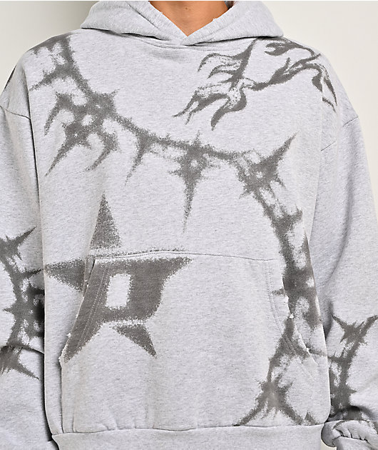 Porfa P Star Grey Hoodie