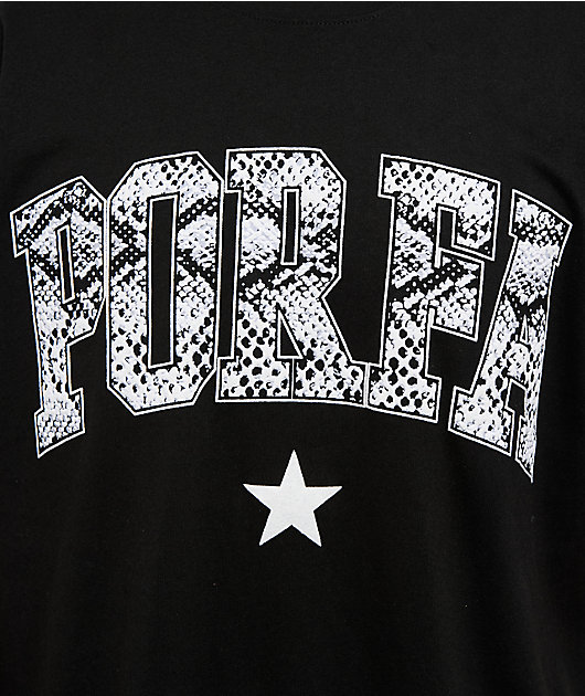 Porfa Snake Black T-Shirt
